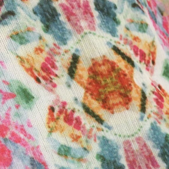 CHARLIE B Flowy Colourful Tribal Boho Tunic Popover Top - Picture 8 of 16